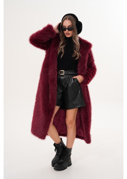 Tam Boy Kapişonlu Tüylü Kaban modelleri