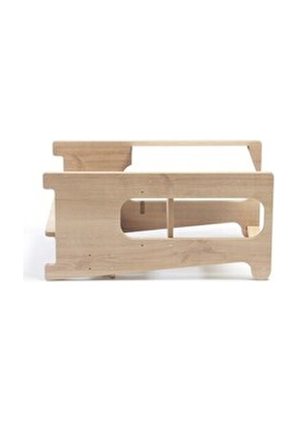 Asrimo Ceviz, Beyaz Ahşap Öğrenme Kulesi - Montessori Uyumlu Eğitici Oyun ve Güvenli Kullanım