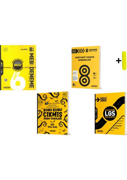8. Sınıf Lgs Genel 6 Lı Periyodik 8 Li Deneme Çıkmış Sorular ve Tüm Dersler Soru Yeni