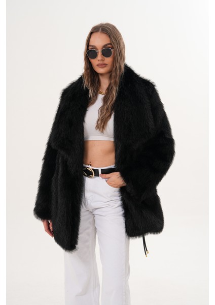 Kemerli Geniş Yaka Midiboy Kaban indirimleri