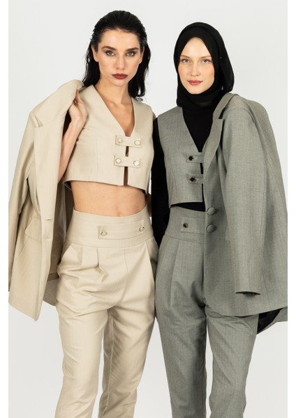 Suit Crop Yelek fiyatları