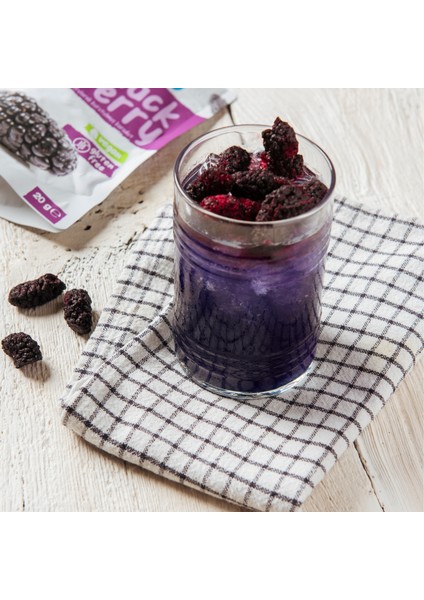 Karadut Kuru Meyve Cipsi 20 gr – İlave Şekersiz & Katkısız - Dondurularak Kurutulmuş Sağlıklı Atıştırmalık – Freeze Dried Karadut indirimleri