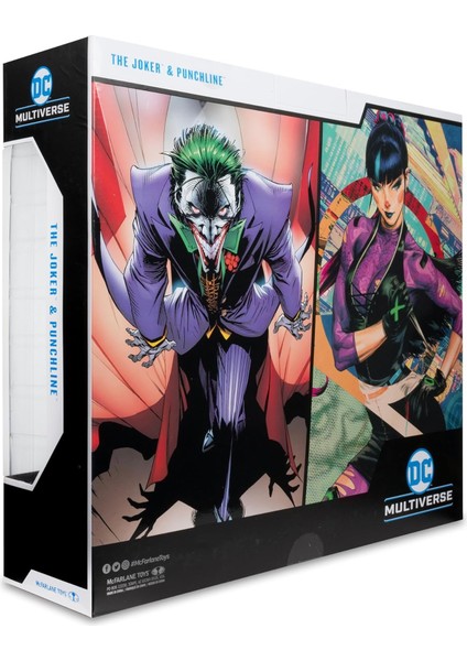 Toys - Dc Multiverse The Joker & Punchline 7' Action Figure 2 Li Paket -18CM fırsatları
