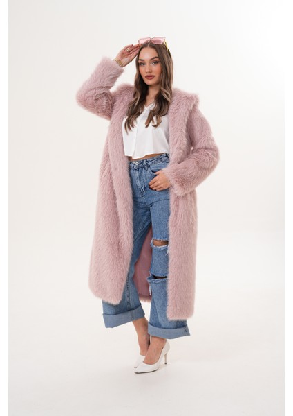 Tam Boy Kapişonlu Tüylü Kaban modelleri