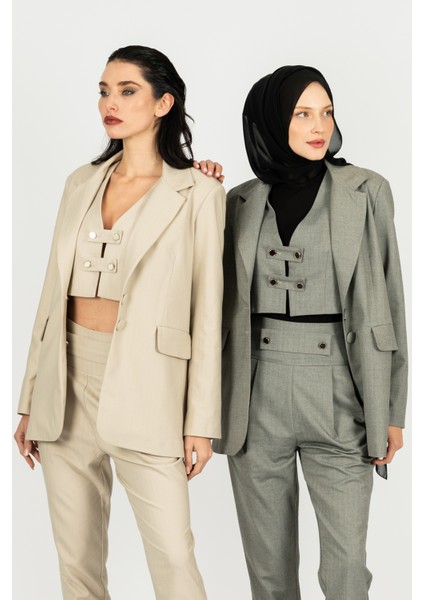 Suit Crop Yelek fırsatları