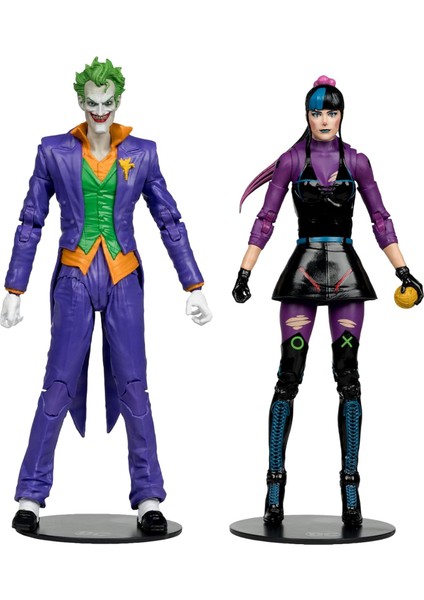 Toys - Dc Multiverse The Joker & Punchline 7' Action Figure 2 Li Paket -18CM indirimleri