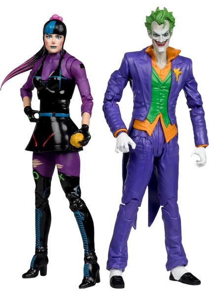 Toys - Dc Multiverse The Joker & Punchline 7' Action Figure 2 Li Paket -18CM