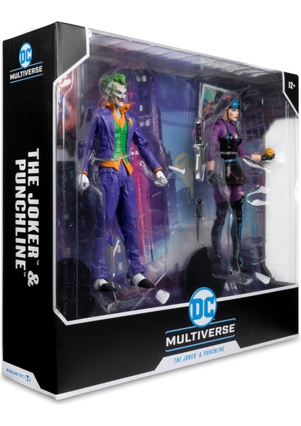 Toys - Dc Multiverse The Joker & Punchline 7' Action Figure 2 Li Paket -18CM