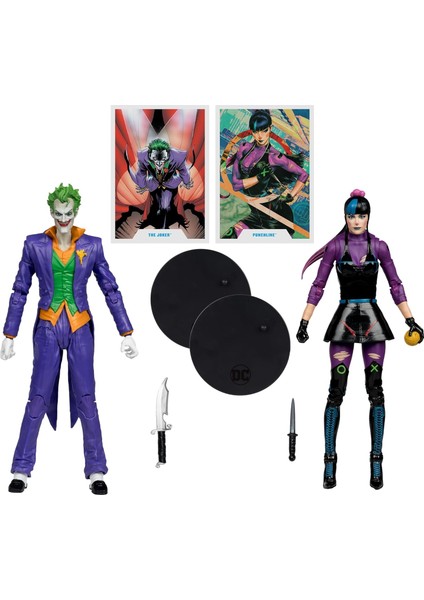 Toys - Dc Multiverse The Joker & Punchline 7' Action Figure 2 Li Paket -18CM