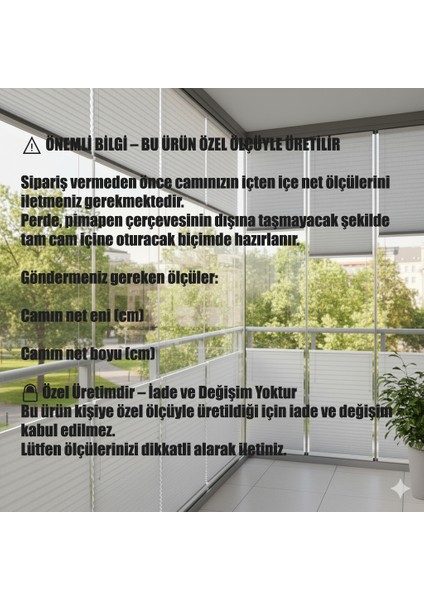 Beyaz Cam Içi Plicell Plise Perde – Özel Ölçü Üretim Isı Yalıtımlı, Işık Kontrollü fiyatları