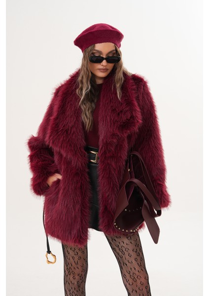 Kemerli Geniş Yaka Midiboy Kaban modelleri