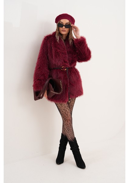 Kemerli Geniş Yaka Midiboy Kaban indirimleri