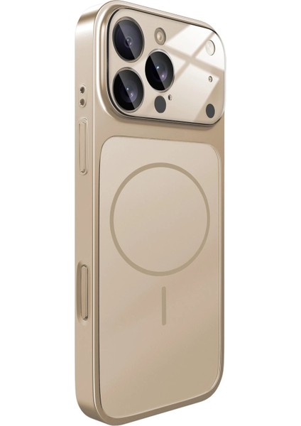 iPhone 15 Pro Max Uyumlu Kılıf 17 Pro Görünümlü Magsafe Özellikli Kamera Lens Korumalı Kılıf