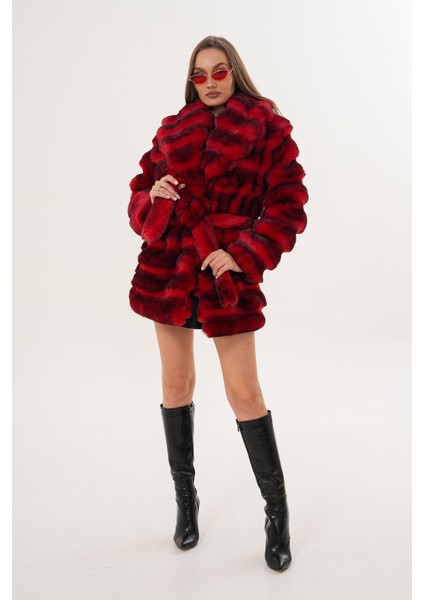 Midi Boy Çinçila Desenli Kaban indirimleri