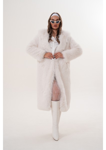 Tam Boy Kapişonlu Tüylü Kaban fiyatları