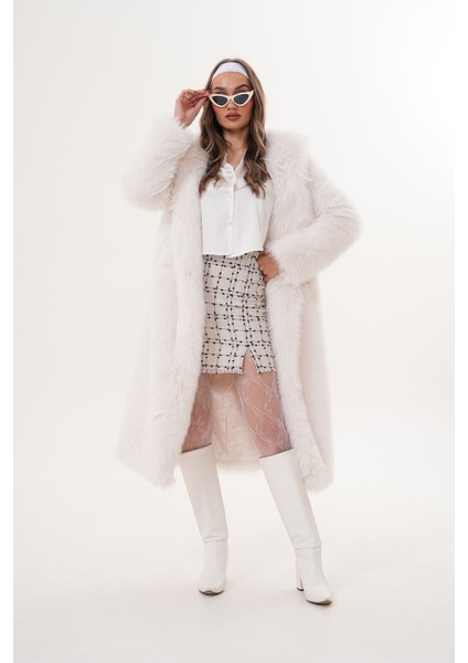 Tam Boy Kapişonlu Tüylü Kaban modelleri