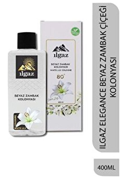 Beyaz Zambak Kolonyası 400 ml 80 Derece Dökme Kokusuyla Ferahlatıcı Etki indirimleri