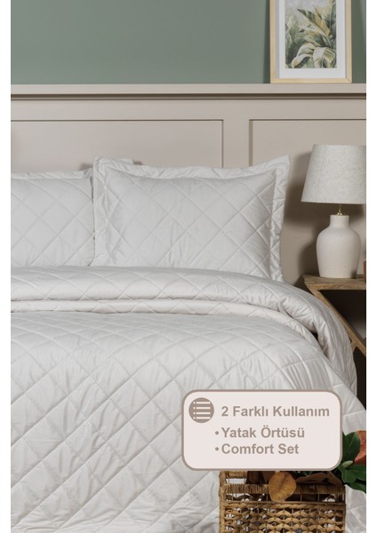 Alice Yatak Örtüsü Çift Kişilik Kadife (240X260 Cm) Krem fiyatları