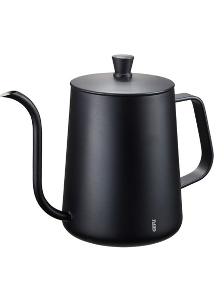 Paslanmaz Çelik Kettle, 500 Ml, Siyah, Dayanıklı ve Şık Tasarım