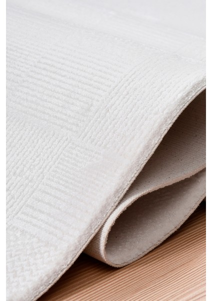 Kervalüx Beyaz Salon ve Oturma Odası Halısı – Robot Süpürge Uyumlu, Kolay Temizlik, Özel Ölçü Üretim indirimleri