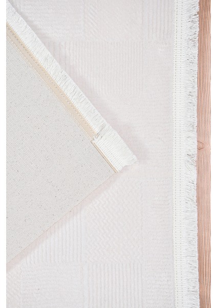 Kervalüx Beyaz Salon ve Oturma Odası Halısı – Robot Süpürge Uyumlu, Kolay Temizlik, Özel Ölçü Üretim