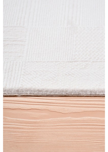 Kervalüx Beyaz Salon ve Oturma Odası Halısı – Robot Süpürge Uyumlu, Kolay Temizlik, Özel Ölçü Üretim fırsatları