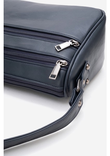 2108 Gerçek Deri Kadın Çapraz Çanta Lacivert fırsatları