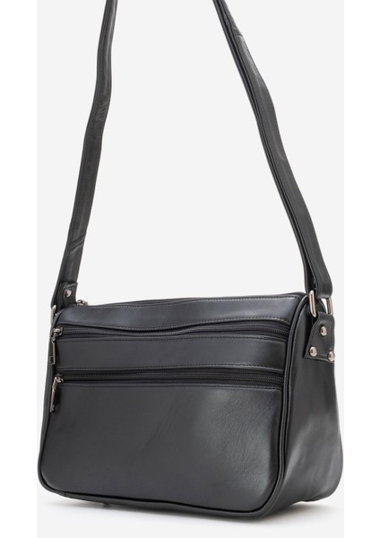 2108 Gerçek Deri Kadın Çapraz Çanta Siyah modelleri