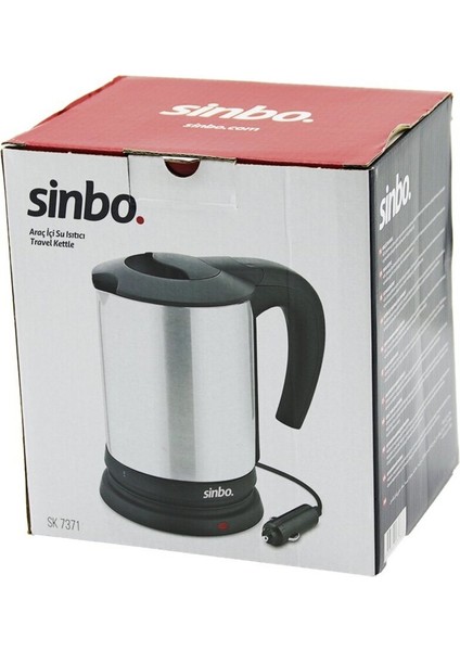 12V Araç Içi Paslanmaz Çelik Su Isıtıcı 0.8l 120W Fişli