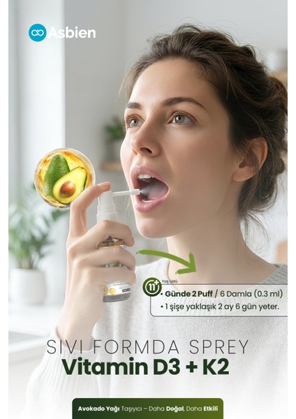 D3+K2 | Doğal Avokado Yağı Bazlı Yüksek Emilimli Vitamin D3 ve K2 Kompleksi modelleri