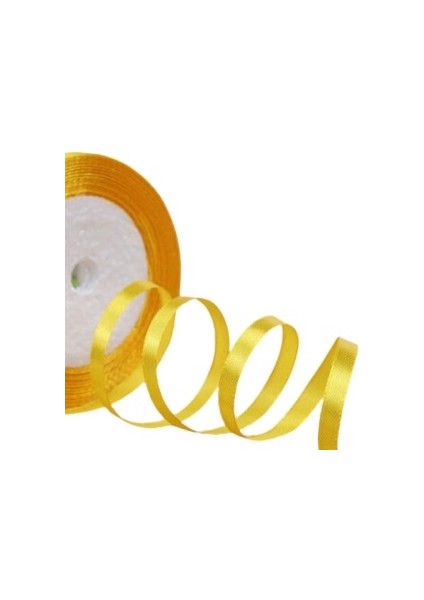 Saten Kurdele 2 cm 10 Metre Hardal