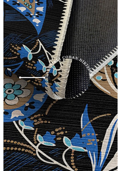 Modern Dekoratif Yıkanabilir Kaymaz Taban Halı – İnce, Yumuşak Salon Halısı, Mutfak Halısı ve Yolluk