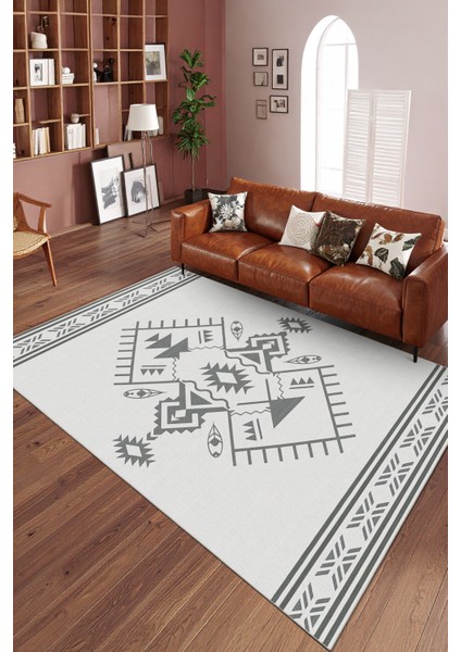 Modern Dekoratif Yıkanabilir Kaymaz Taban Halı – İnce, Yumuşak Salon Halısı, Mutfak Halısı ve Yolluk