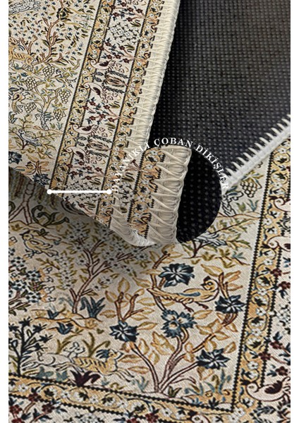 Modern Dekoratif Yıkanabilir Kaymaz Taban Halı – İnce, Yumuşak Salon Halısı, Mutfak Halısı ve Yolluk