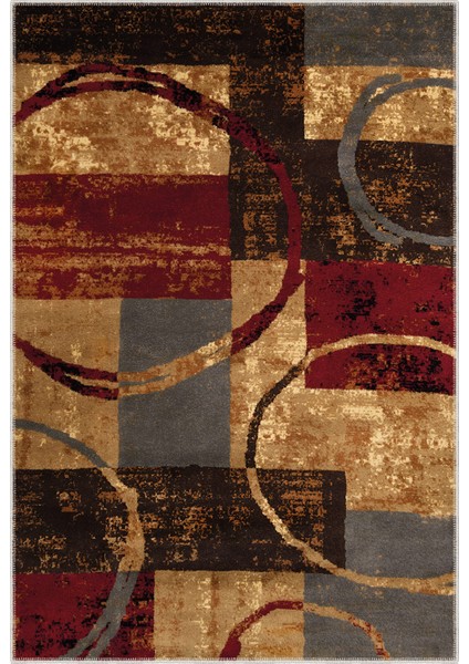 Modern Dekoratif Yıkanabilir Kaymaz Taban Halı – İnce, Yumuşak Salon Halısı, Mutfak Halısı ve Yolluk