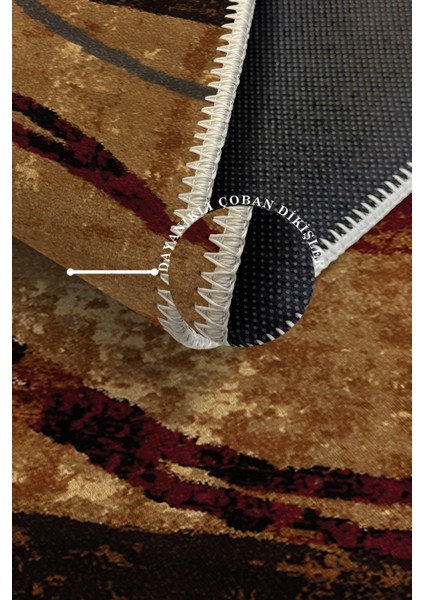 Modern Dekoratif Yıkanabilir Kaymaz Taban Halı – İnce, Yumuşak Salon Halısı, Mutfak Halısı ve Yolluk