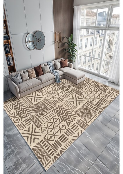 Modern Dekoratif Yıkanabilir Kaymaz Taban Halı – İnce, Yumuşak Salon Halısı, Mutfak Halısı ve Yolluk