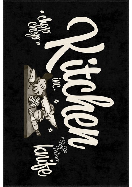 Modern Dekoratif Yıkanabilir Kaymaz Taban Halı – İnce, Yumuşak Salon Halısı, Mutfak Halısı ve Yolluk