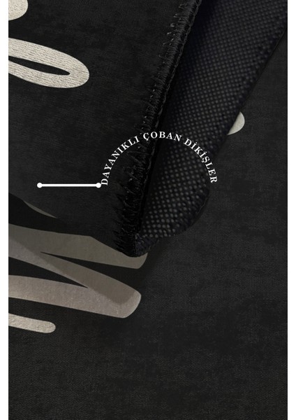 Modern Dekoratif Yıkanabilir Kaymaz Taban Halı – İnce, Yumuşak Salon Halısı, Mutfak Halısı ve Yolluk