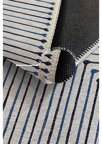 Modern Dekoratif Yıkanabilir Kaymaz Taban Halı – İnce, Yumuşak Salon Halısı, Mutfak Halısı ve Yolluk