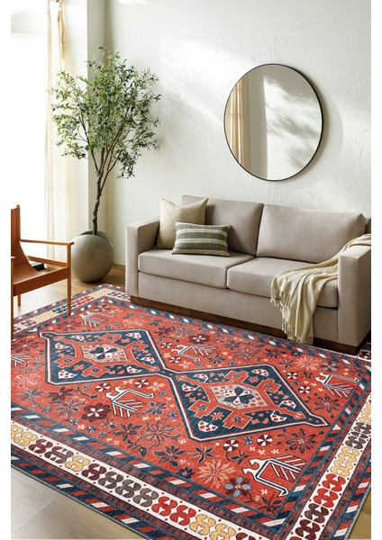 Modern Dekoratif Yıkanabilir Kaymaz Taban Halı – İnce, Yumuşak Salon Halısı, Mutfak Halısı ve Yolluk