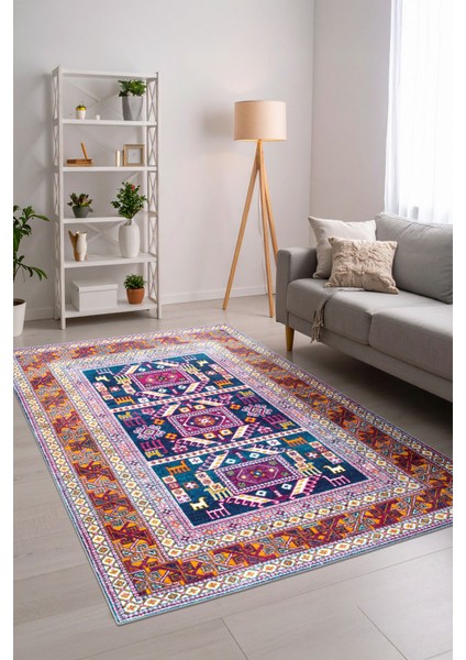 Modern Dekoratif Yıkanabilir Kaymaz Taban Halı – İnce, Yumuşak Salon Halısı, Mutfak Halısı ve Yolluk