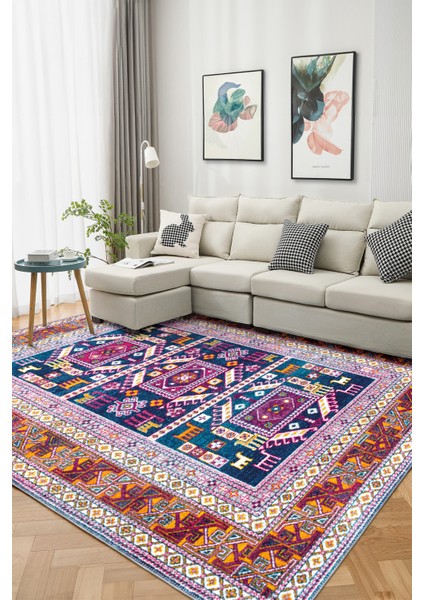 Modern Dekoratif Yıkanabilir Kaymaz Taban Halı – İnce, Yumuşak Salon Halısı, Mutfak Halısı ve Yolluk