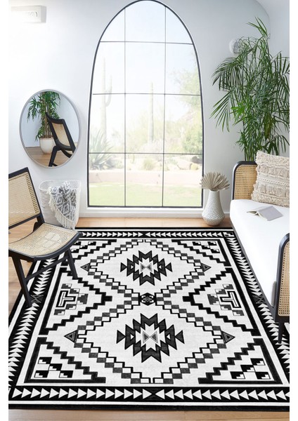 Modern Dekoratif Yıkanabilir Kaymaz Taban Halı – İnce, Yumuşak Salon Halısı, Mutfak Halısı ve Yolluk