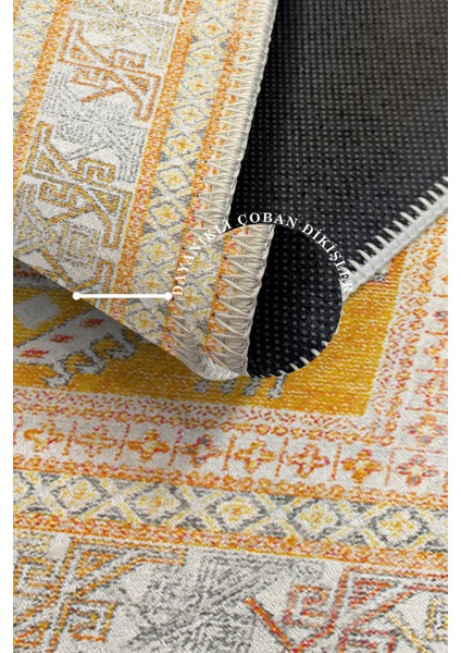 Modern Dekoratif Yıkanabilir Kaymaz Taban Halı – İnce, Yumuşak Salon Halısı, Mutfak Halısı ve Yolluk