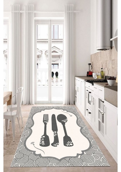 Modern Dekoratif Yıkanabilir Kaymaz Taban Halı – İnce, Yumuşak Salon Halısı, Mutfak Halısı ve Yolluk