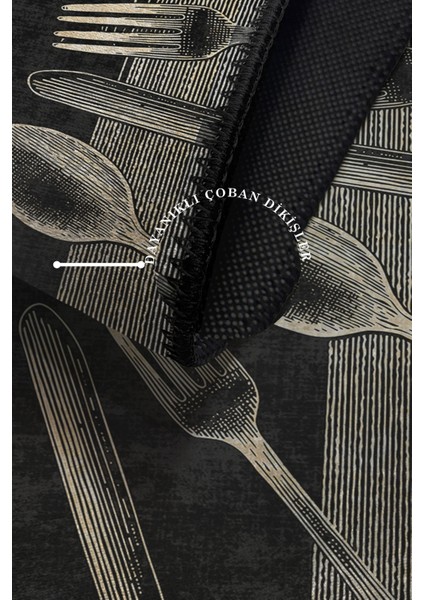 Modern Dekoratif Yıkanabilir Kaymaz Taban Halı – İnce, Yumuşak Salon Halısı, Mutfak Halısı ve Yolluk