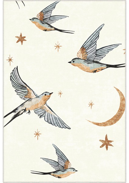 Modern Dekoratif Yıkanabilir Kaymaz Taban Halı – İnce, Yumuşak Salon Halısı, Mutfak Halısı ve Yolluk