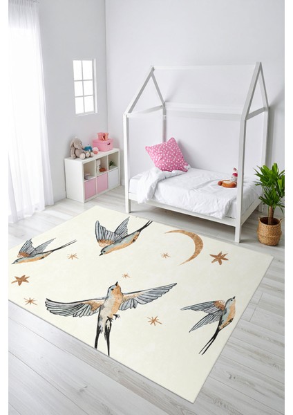 Modern Dekoratif Yıkanabilir Kaymaz Taban Halı – İnce, Yumuşak Salon Halısı, Mutfak Halısı ve Yolluk