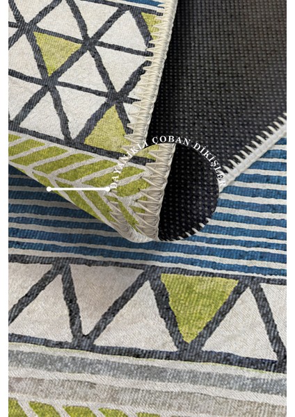 Modern Dekoratif Yıkanabilir Kaymaz Taban Halı – İnce, Yumuşak Salon Halısı, Mutfak Halısı ve Yolluk